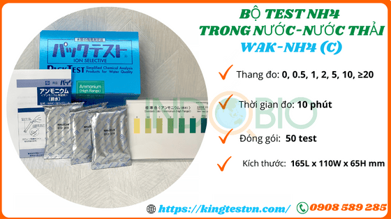 Thông số bộ test NH4 thang cao WAK-NH4(C)